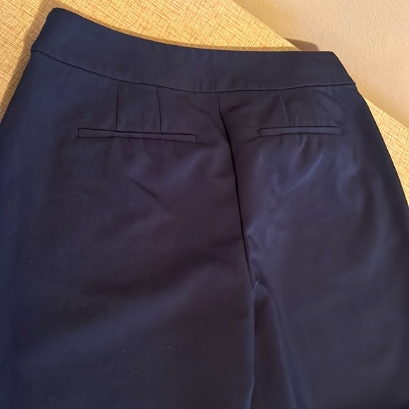 Ann Taylor navy blue dress pants with decorative front buttons. Like new. - Picture 5 of 8